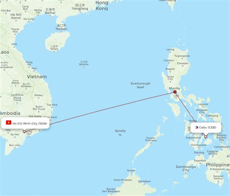 Flights from Cebu to Ho Chi Minh City .